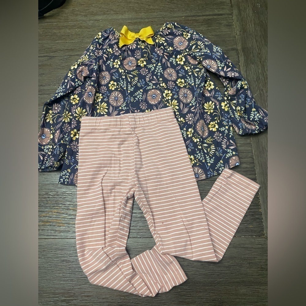 Cynthia Rowley 3T girls shirt and leggings set